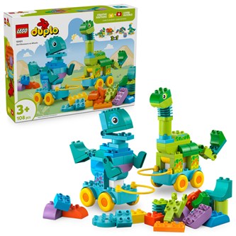 LEGO® DUPLO® 3-i-1 dinosaurer på hjul