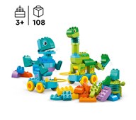 LEGO® DUPLO® 3-i-1 dinosaurer på hjul