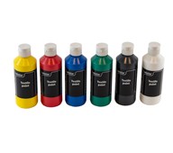 Tekstilmaling 6x250 ml