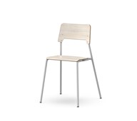Como stol FSC 4-ben sh 45 cm mellem sæde sølv stel