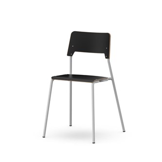 Como stol FSC 4-ben sh 45 cm mellem sæde sølv stel