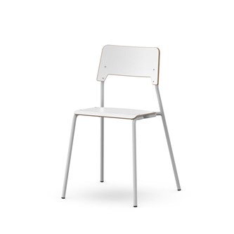 Como stol FSC 4-ben sh 45 cm mellem sæde sølv stel