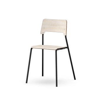 Como stol FSC 4-ben sh 45 cm mellem sæde sort stel