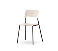 Como stol FSC 4-ben sh 45 cm mellem sæde sort stel