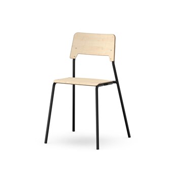 Como stol FSC 4-ben sh 45 cm mellem sæde sort stel