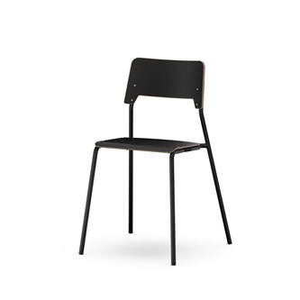 Como stol FSC 4-ben sh 45 cm mellem sæde sort stel