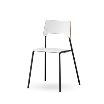 Como stol FSC 4-ben sh 45 cm mellem sæde sort stel