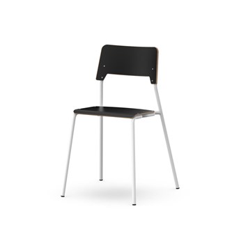 Como stol FSC 4-ben sh 45 cm mellem sæde hvidt stel