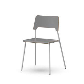 Como stol FSC 4-ben sh 45 cm stor sæde sølv stel