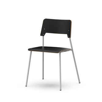 Como stol FSC 4-ben sh 45 cm stor sæde sølv stel