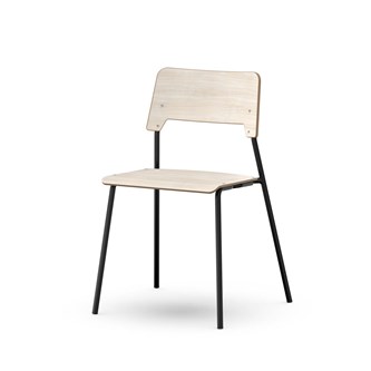 Como stol FSC 4-ben sh 45 cm stor sæde sort stel