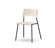 Como stol FSC 4-ben sh 45 cm stor sæde sort stel