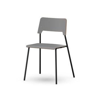 Como stol FSC 4-ben sh 45 cm stor sæde sort stel