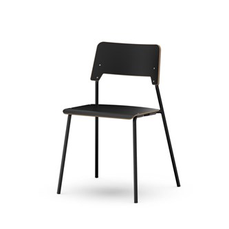 Como stol FSC 4-ben sh 45 cm stor sæde sort stel