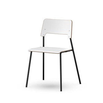 Como stol FSC 4-ben sh 45 cm stor sæde sort stel