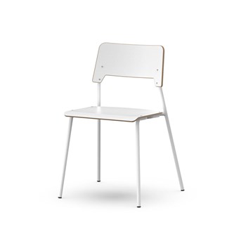 Como stol FSC 4-ben sh 45 cm stor sæde hvidt stel
