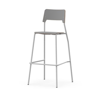 Como stol FSC 4-ben sh 75 cm mellem sæde sølv stel