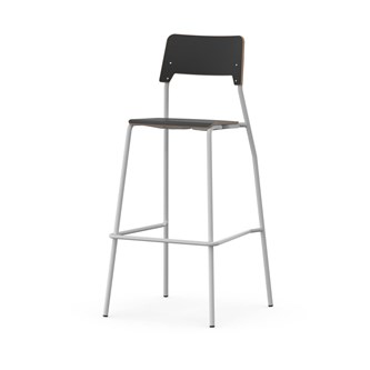 Como stol FSC 4-ben sh 75 cm mellem sæde sølv stel