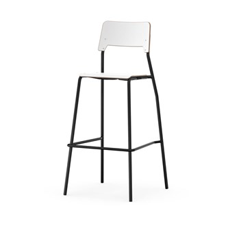 Como stol FSC 4-ben sh 75 cm mellem sæde sort stel