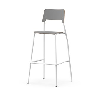 Como stol FSC 4-ben sh 75 cm mellem sæde hvidt stel