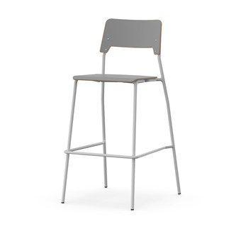 Como stol FSC 4-ben sh 75 cm stor sæde sølv stel