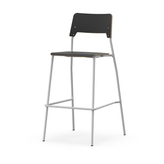 Como stol FSC 4-ben sh 75 cm stor sæde sølv stel