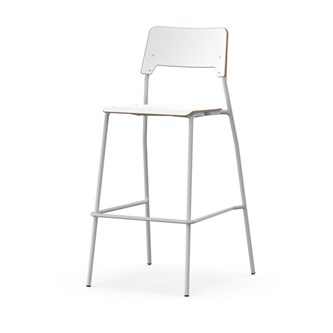 Como stol FSC 4-ben sh 75 cm stor sæde sølv stel