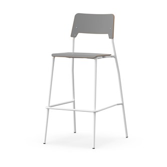 Como stol FSC 4-ben sh 75 cm stor sæde hvidt stel