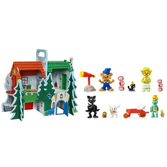Bamse legehus med figurer 13 dele