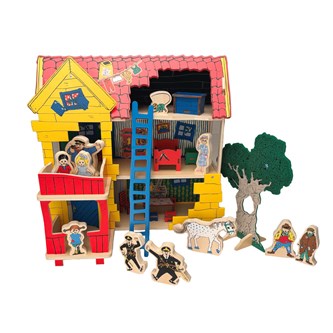 Pippi Langstrømpe Villa Villekulla med figur­er 22 dele