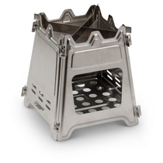 Rustfrit bålkomfur med taske