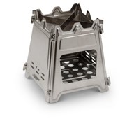 Rustfrit bålkomfur med taske