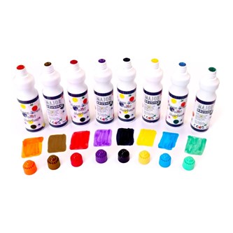 Markers med flydende farve 8x75 ml