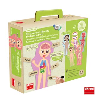 Gulvpuslespil kroppen 6 stk.