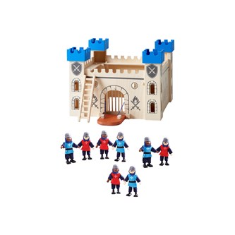 Ridderborg med riddere