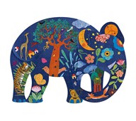 Puslespil elefant 150 brikker