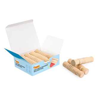 Træruller til ler 9 stk.