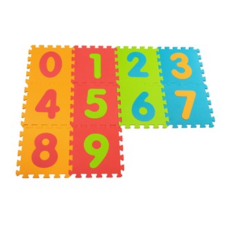 Støjsvag puslespilsmåtte tal