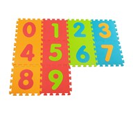 Støjsvag puslespilsmåtte tal