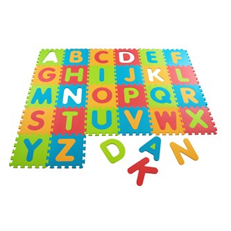 Støjsvag puslespilsmåtte bogstaver A–Z