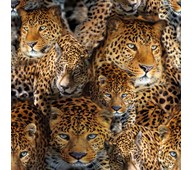 Mønstret canvas, leopard