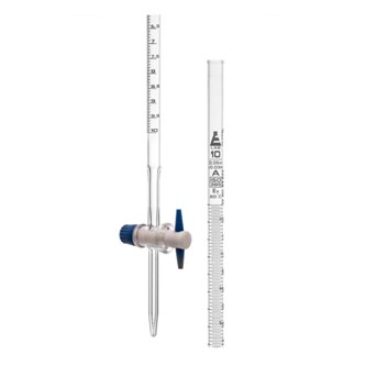 Burette med lige hane 10 ml