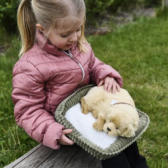 Terapihund der trækker vejret