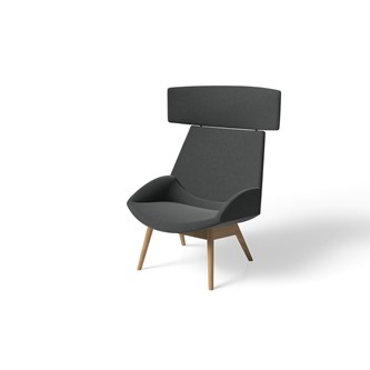 Size lænestol med træstel eg