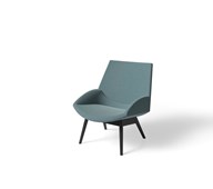 Size lænestol med træstel sortbejdset ask