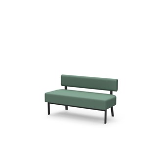 Frame siddebænk med ryglæn 2-pers.