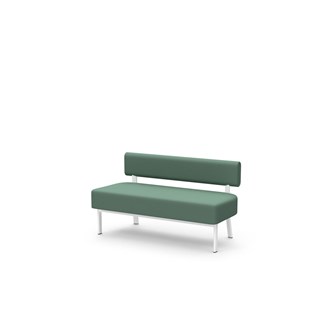 Frame siddebænk med ryglæn 2-pers.