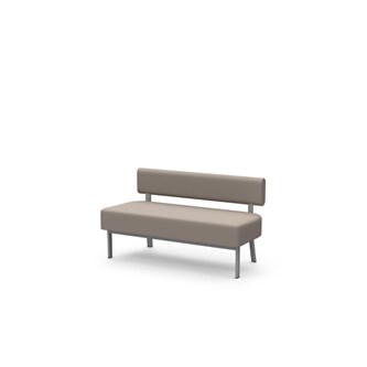 Frame siddebænk med ryglæn 2-pers.