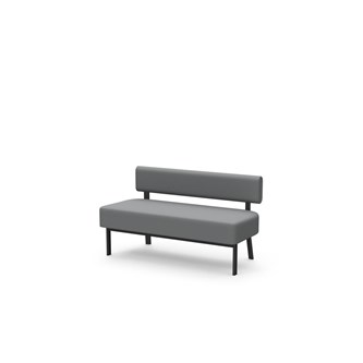 Frame siddebænk med ryglæn 2-pers.