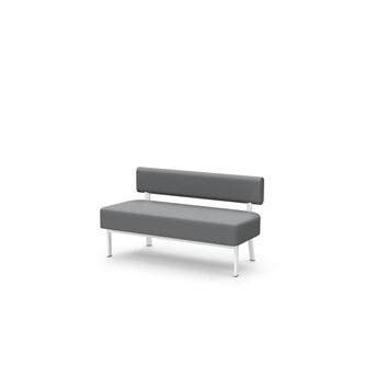 Frame siddebænk med ryglæn 2-pers.